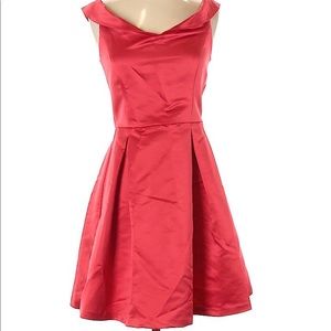 Red Zara Basic Cocktail Dress